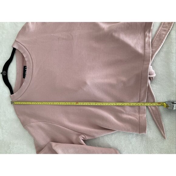 Varley Weymouth Open Tie Back Long Sleeve Sweatshirt Size Medium Dusty Pink - Picture 9 of 14